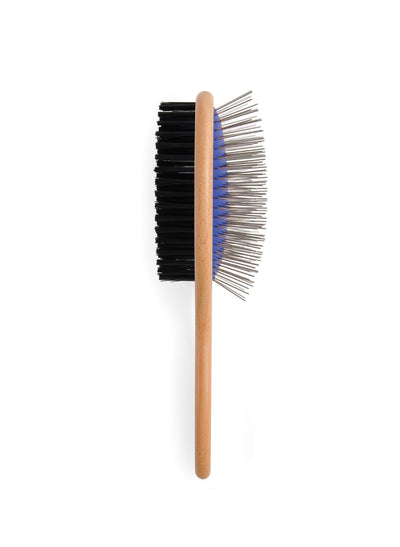 Ancol Heritage Wood Handle Double Sided Brush Lge